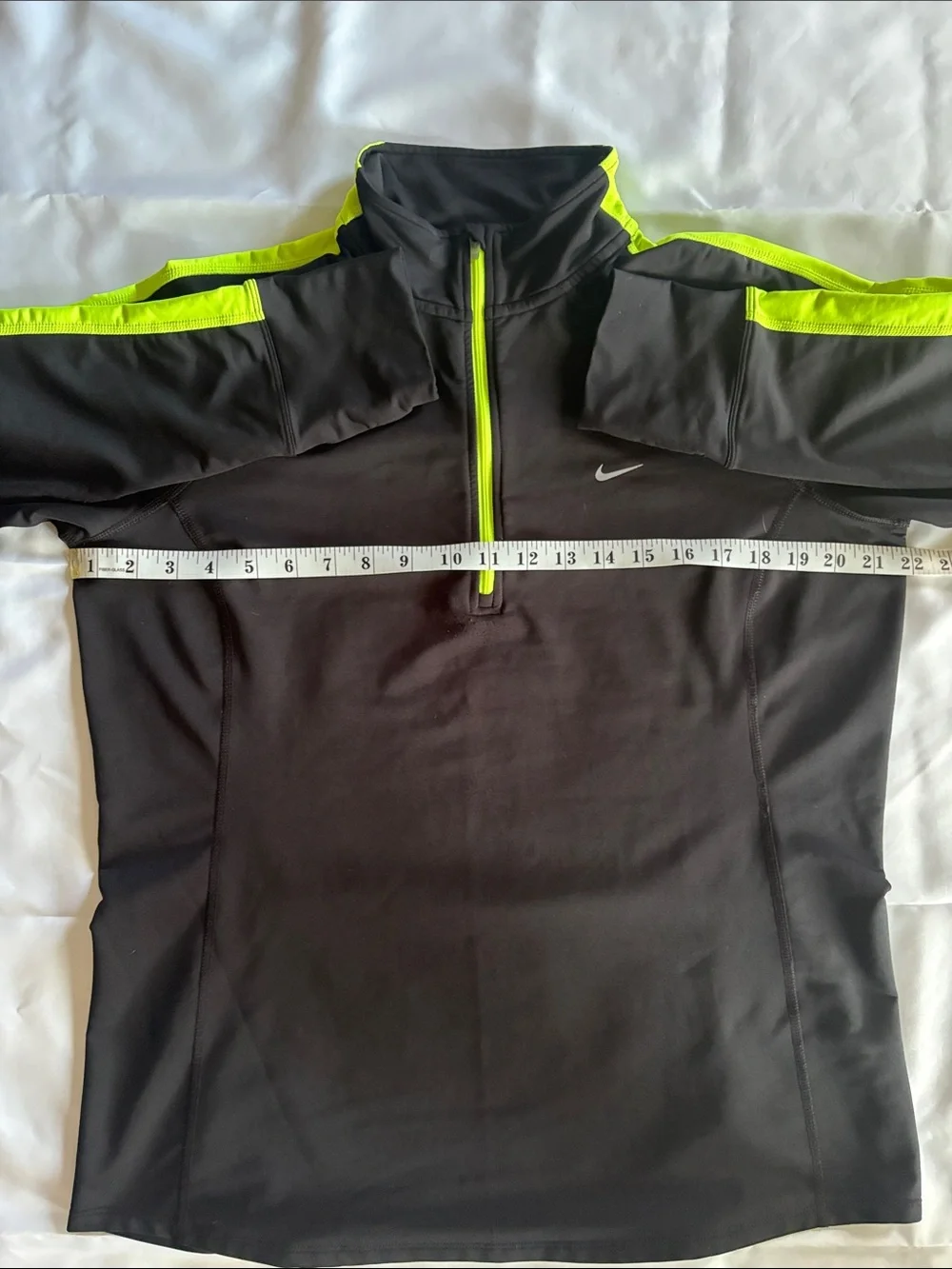 Nike Black Pullover with Neon Yellow Trim